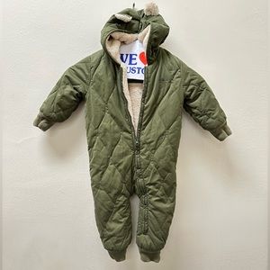 Gap Cozy Quilted Sherpa Baby Bear Bunting